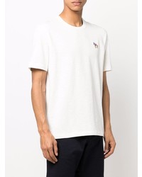 T-shirt à col rond blanc PS Paul Smith