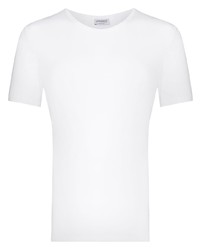T-shirt à col rond blanc Zimmerli