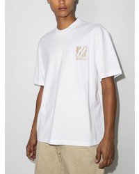 T-shirt à col rond blanc Z Zegna