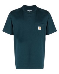 T-shirt à col rond bleu canard Carhartt WIP