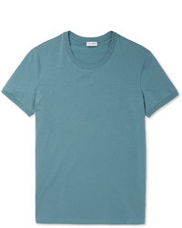 T-shirt à col rond bleu canard Dolce & Gabbana