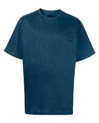T-shirt à col rond bleu canard Juun.J