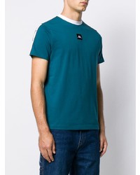 T-shirt à col rond bleu canard Kappa
