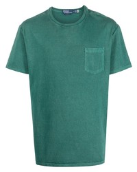T-shirt à col rond bleu canard Polo Ralph Lauren