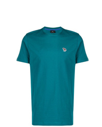 T-shirt à col rond bleu canard Ps By Paul Smith