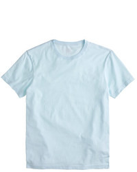 T-shirt à col rond bleu clair