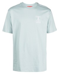 T-shirt à col rond bleu clair 032c