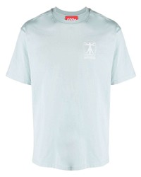 T-shirt à col rond bleu clair 032c