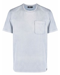 T-shirt à col rond bleu clair 7 For All Mankind