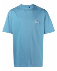 T-shirt à col rond bleu clair Ader Error