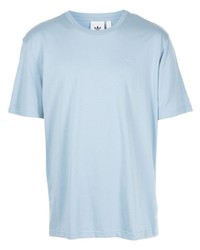 T-shirt à col rond bleu clair adidas