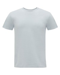 T-shirt à col rond bleu clair Alexander McQueen