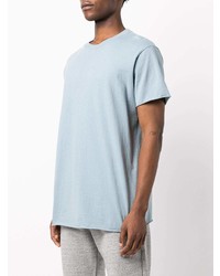 T-shirt à col rond bleu clair John Elliott