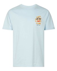 T-shirt à col rond bleu clair Anti Social Social Club