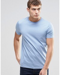T-shirt à col rond bleu clair Asos