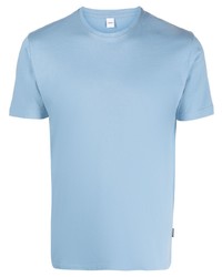 T-shirt à col rond bleu clair Aspesi