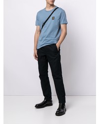 T-shirt à col rond bleu clair Belstaff