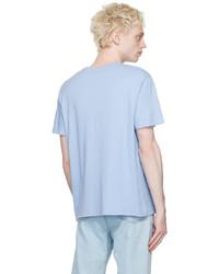 T-shirt à col rond bleu clair A.P.C.