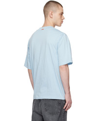 T-shirt à col rond bleu clair Acne Studios