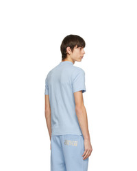 T-shirt à col rond bleu clair VERSACE JEANS COUTURE