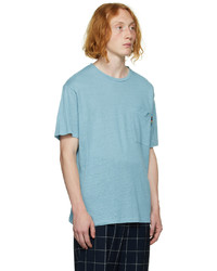 T-shirt à col rond bleu clair Paul Smith