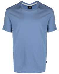 T-shirt à col rond bleu clair BOSS