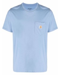 T-shirt à col rond bleu clair Carhartt WIP