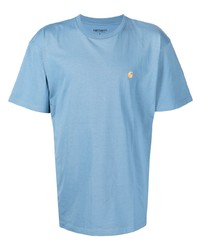 T-shirt à col rond bleu clair Carhartt WIP