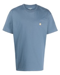 T-shirt à col rond bleu clair Carhartt WIP
