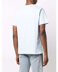 T-shirt à col rond bleu clair A.P.C.