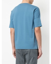 T-shirt à col rond bleu clair Cerruti 1881