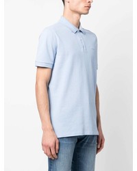 T-shirt à col rond bleu clair BOSS