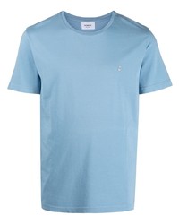 T-shirt à col rond bleu clair Dondup