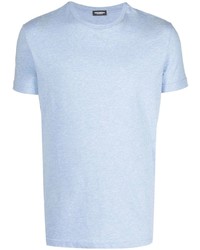 T-shirt à col rond bleu clair DSQUARED2