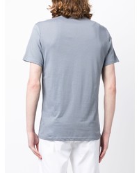 T-shirt à col rond bleu clair Emporio Armani