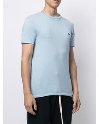 T-shirt à col rond bleu clair Lacoste