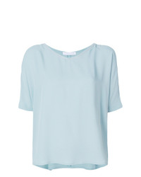 T-shirt à col rond bleu clair Fabiana Filippi