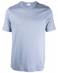 T-shirt à col rond bleu clair Fedeli
