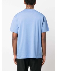 T-shirt à col rond bleu clair VERSACE JEANS COUTURE