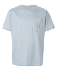 T-shirt à col rond bleu clair Gieves & Hawkes