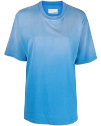T-shirt à col rond bleu clair Haikure
