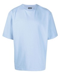 T-shirt à col rond bleu clair Jacquemus