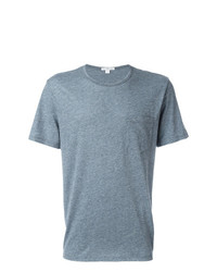 T-shirt à col rond bleu clair James Perse