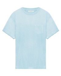 T-shirt à col rond bleu clair John Elliott