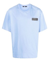 T-shirt à col rond bleu clair Karl Lagerfeld
