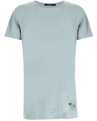 T-shirt à col rond bleu clair Ksubi