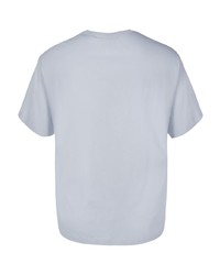 T-shirt à col rond bleu clair RtA
