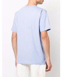 T-shirt à col rond bleu clair McQ