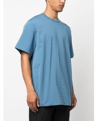 T-shirt à col rond bleu clair Y-3