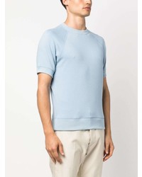 T-shirt à col rond bleu clair Tom Ford